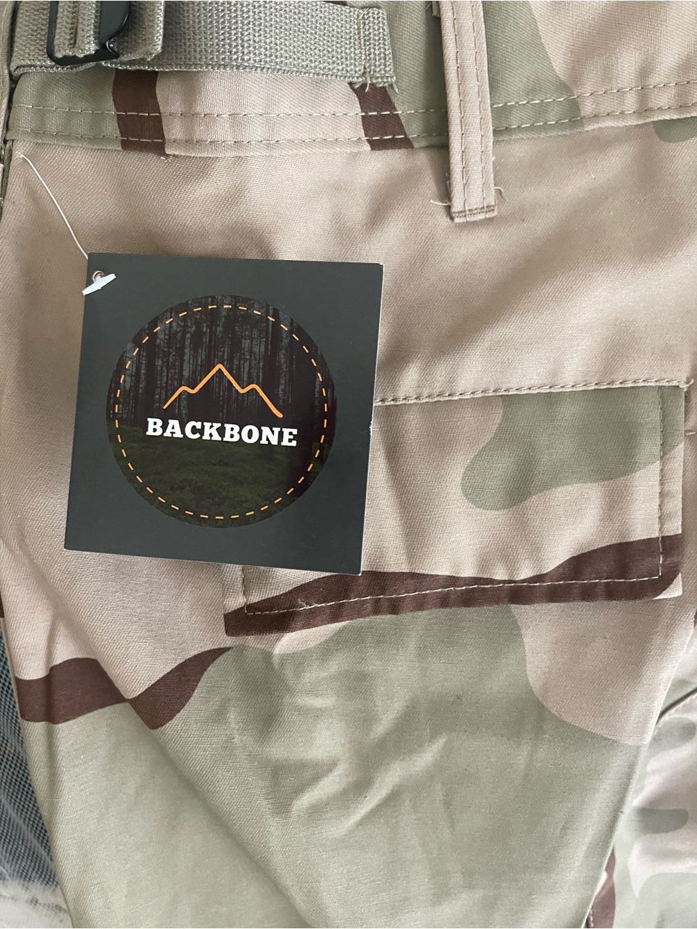 Men's Desert Camouflage Cargo Pants - Tan/Green/Brown - Picture 5 of 6
